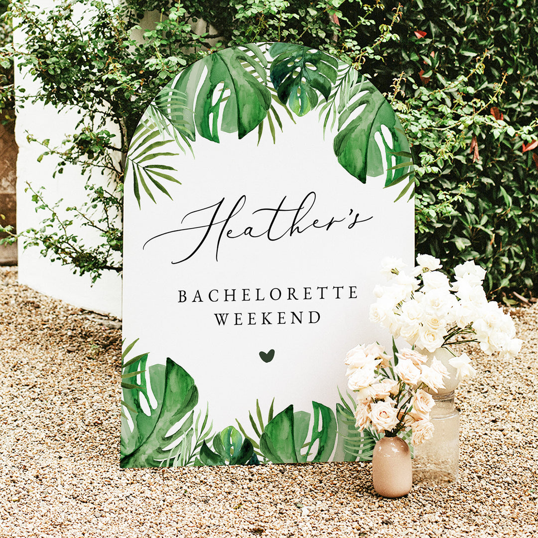 CORA Tropical Beach Bachelorette Welcome Sign