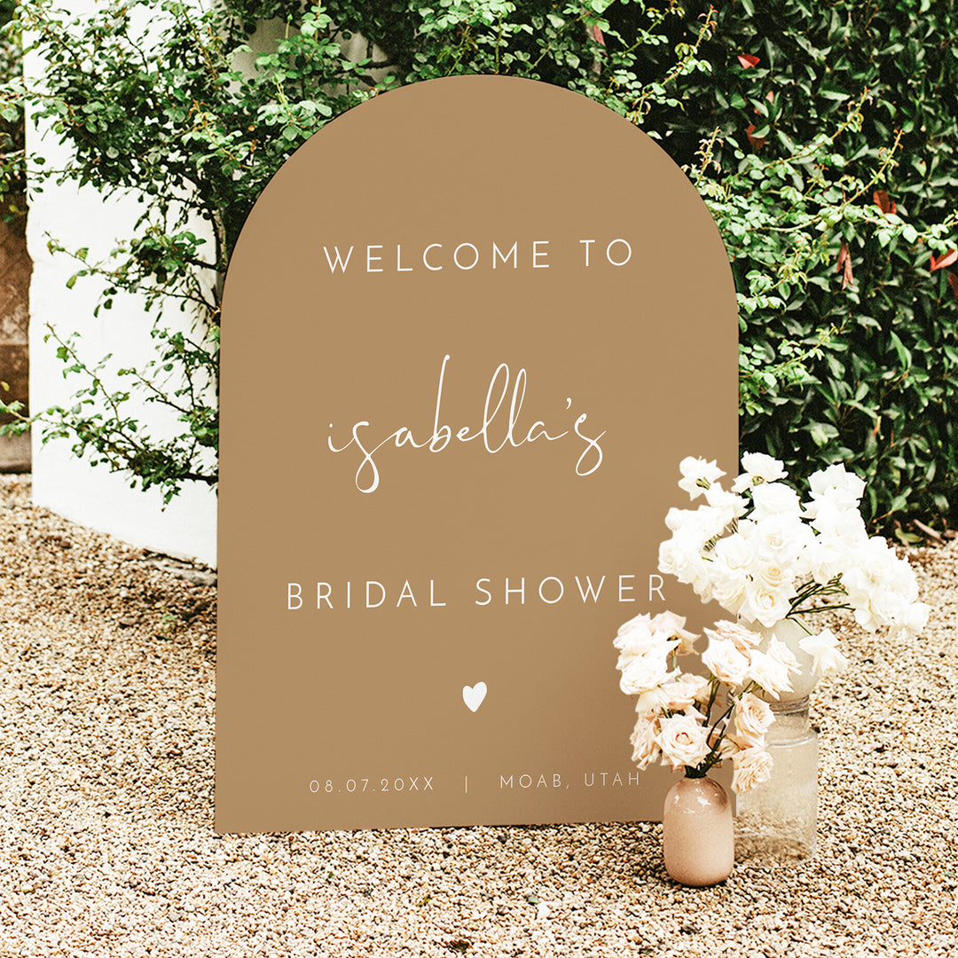 INDIE Modern Boho Terracotta Bridal Shower Sign