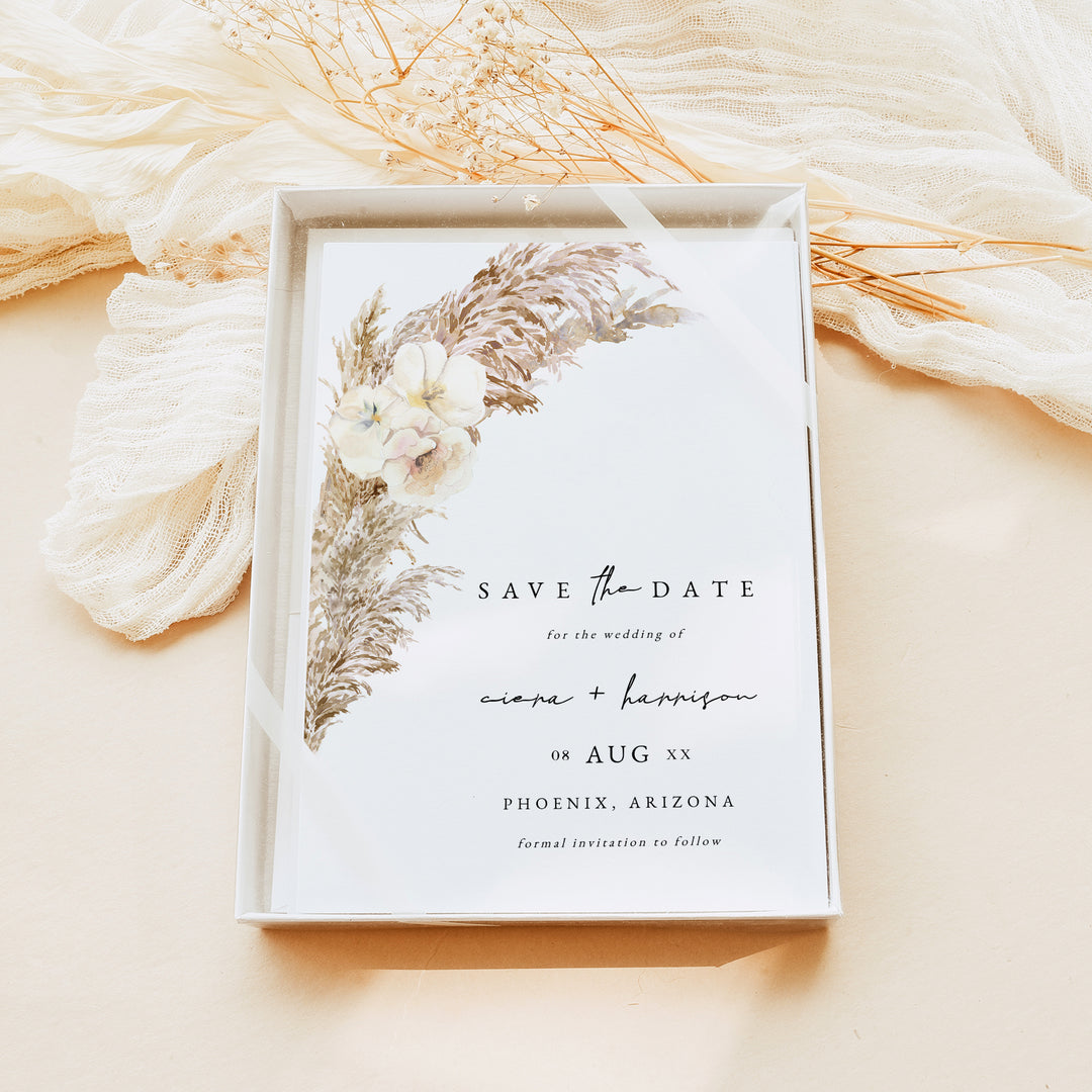 CIERA Fall Boho Photo Save the Date Cards