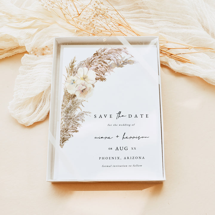 CIERA Fall Boho Photo Save the Date Cards