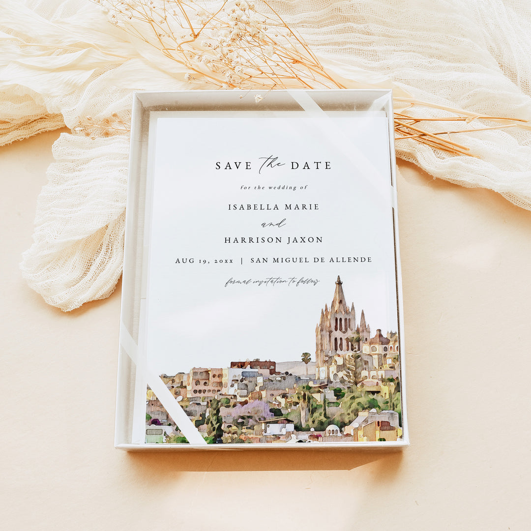 SAN MIGUEL DE ALLENDE Mexico Destination Wedding Save the Date Invitations