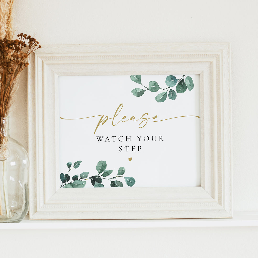 SABINE Please Watch Your Step Sign Unframed