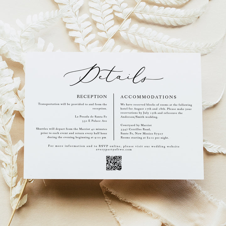 EVELYN Elegant Script Wedding Invitation Suite