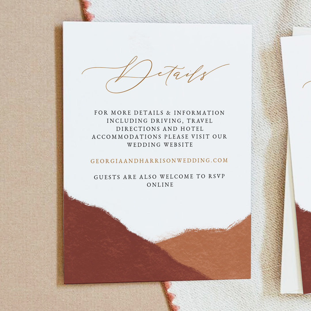 OPHELIA Southwestern Boho Wedding Invitation Suite with Photo