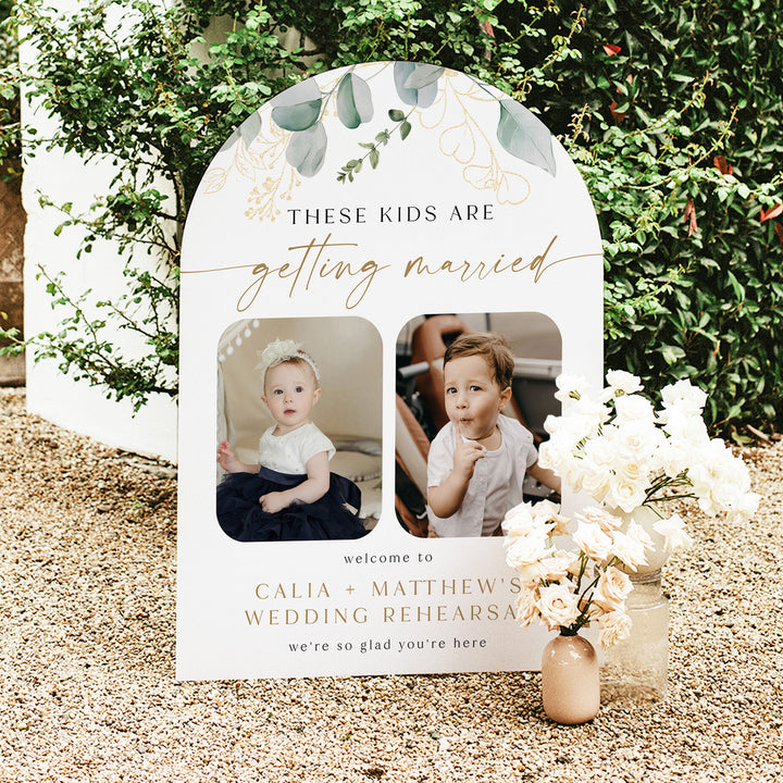 CALIA These Kids Are Getting Married Rehearsal Dinner Welcome Sign