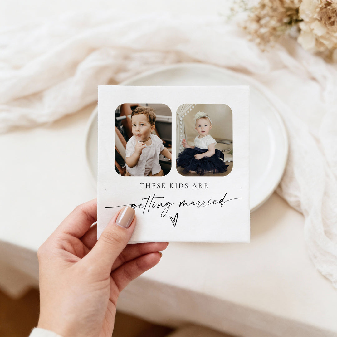 BLAIR These Kids Are Getting Married Custom Photo Napkins