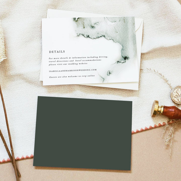 ELEANOR Green Cactus Boho Wedding Invitation Suite with Photo