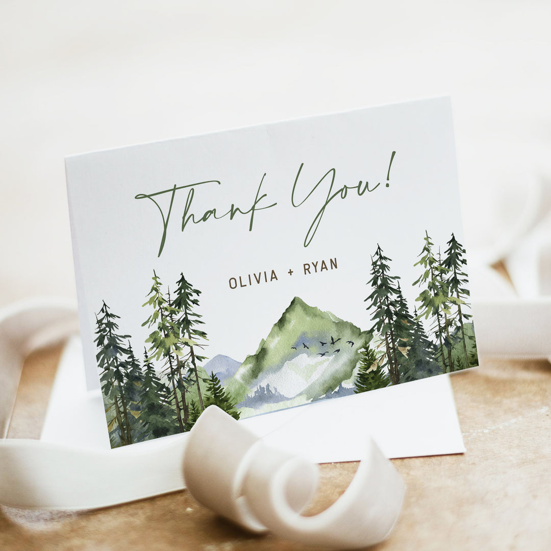 FINN Mountain Baby Shower Invitation Suite