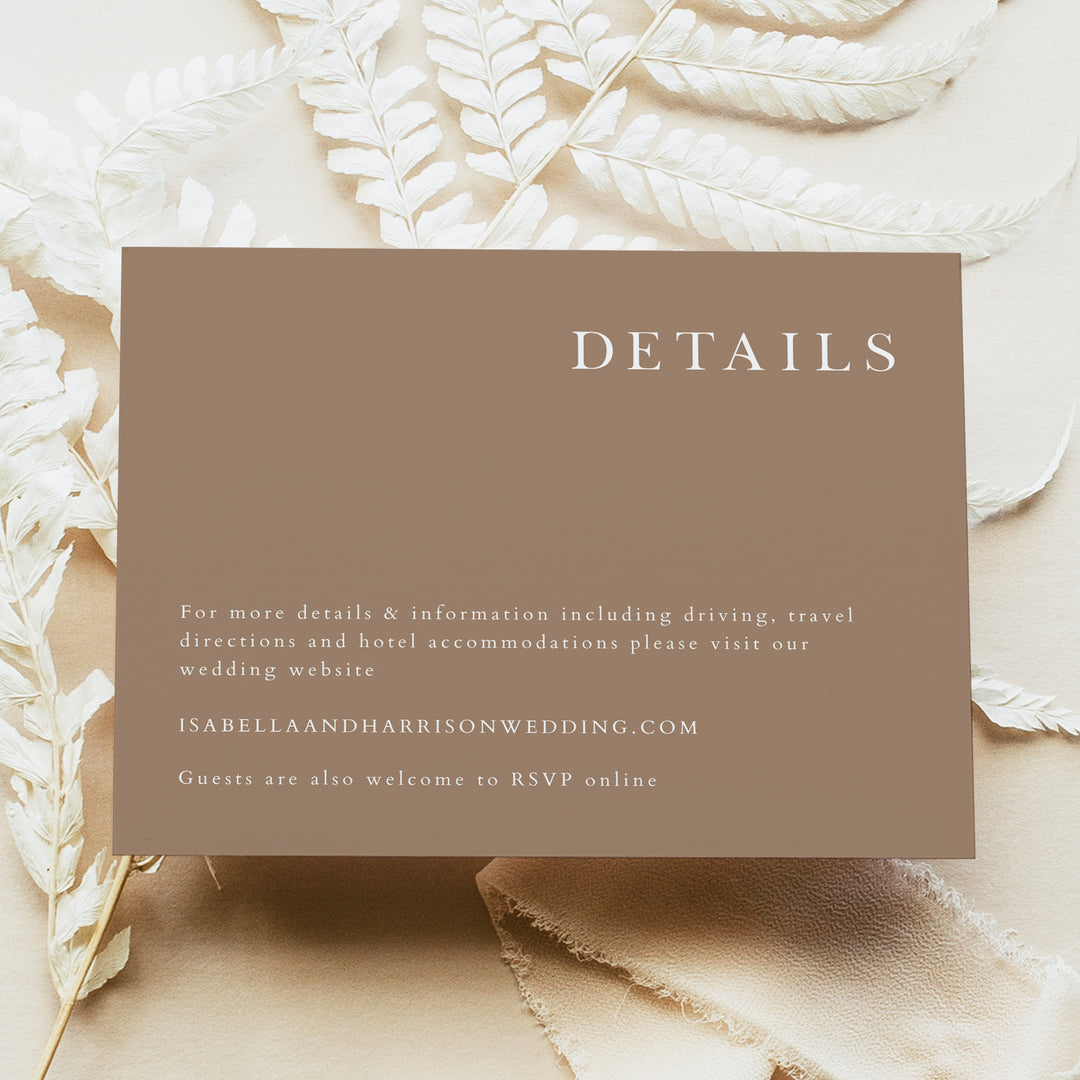 MIA Modern Burnt Orange Photo Wedding Invitation Bundle