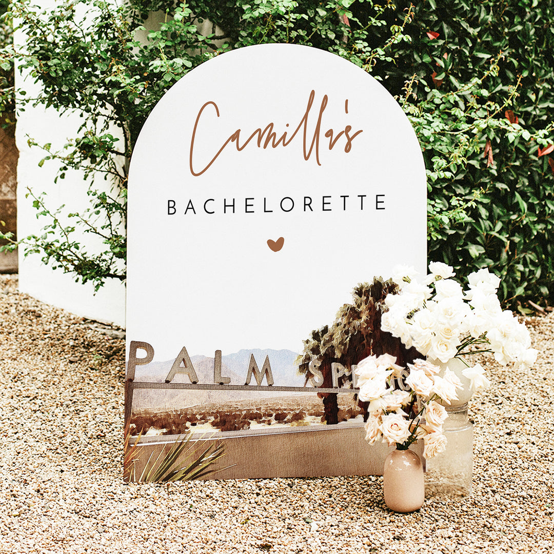 JADE Palm Springs Boho Bachelorette Weekend Welcome Sign