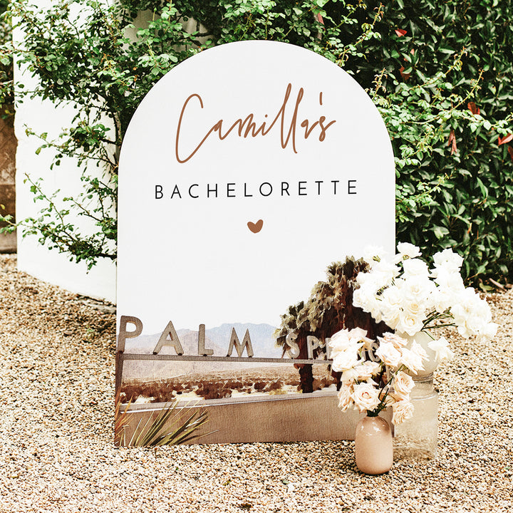 JADE Palm Springs Boho Bachelorette Weekend Welcome Sign
