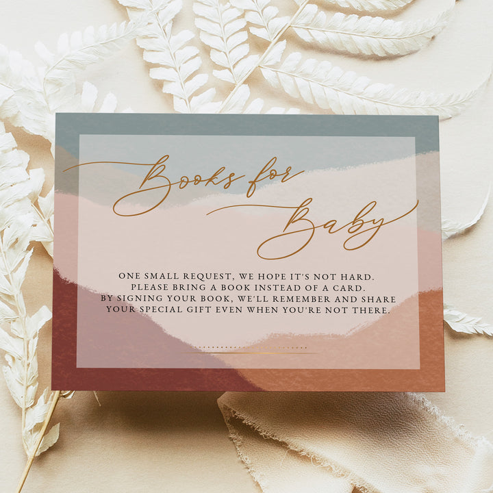OPHELIA Gender Neutral Bohemian Desert Baby Shower Invitation Suite