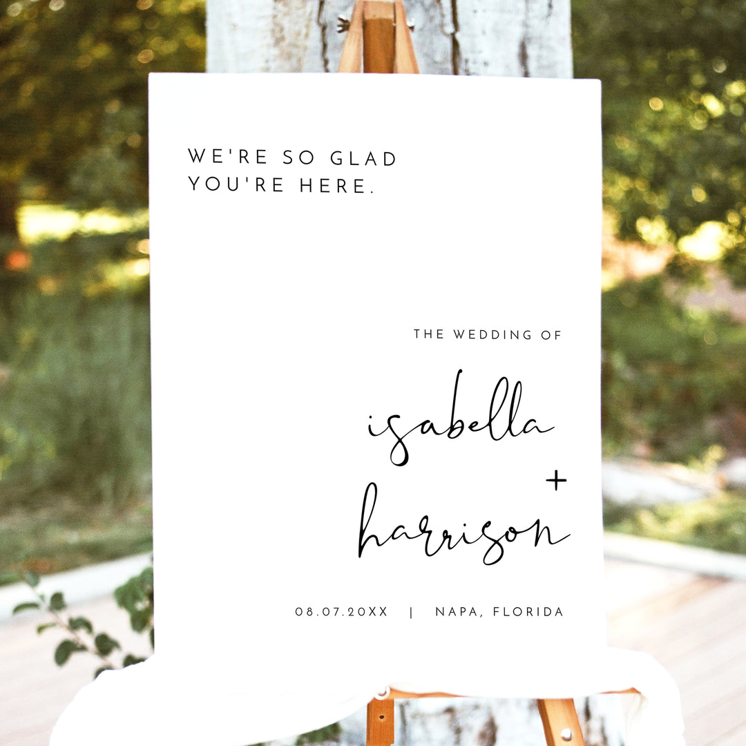 ADELLA Wedding Welcome Sign