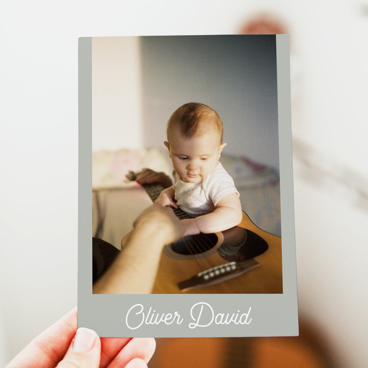 MAVERICK Boy's Retro Racing Car First Birthday Invitation with Photo