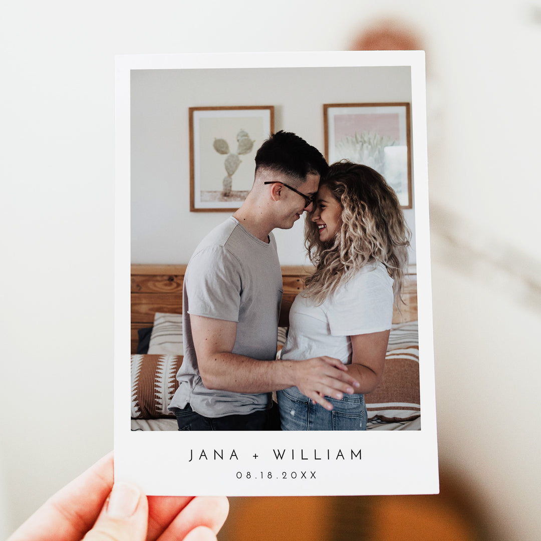 KENNEDY Elegant Luxury Wedding Invitation with Photo