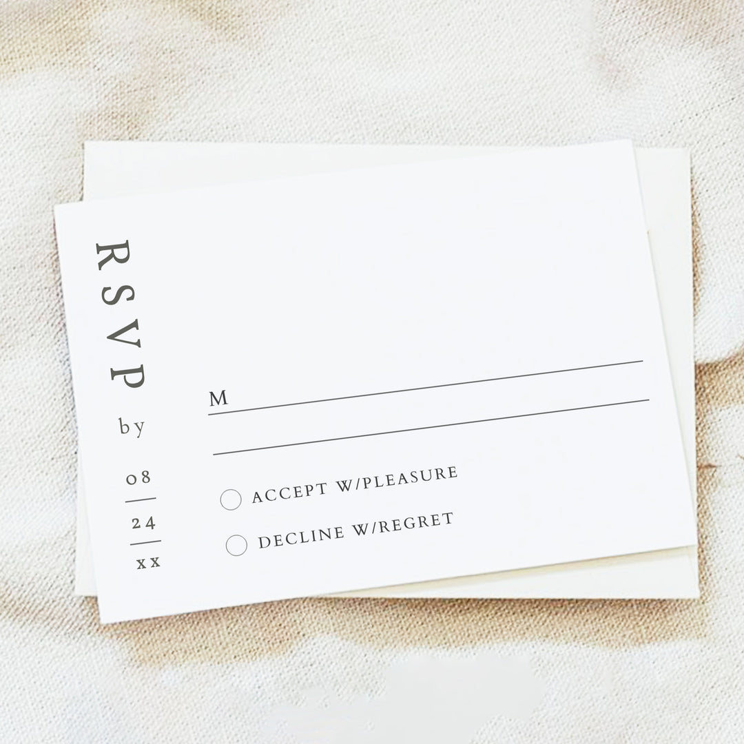 NINA Rustic Boho Arch Wedding Photo Invitation Suite