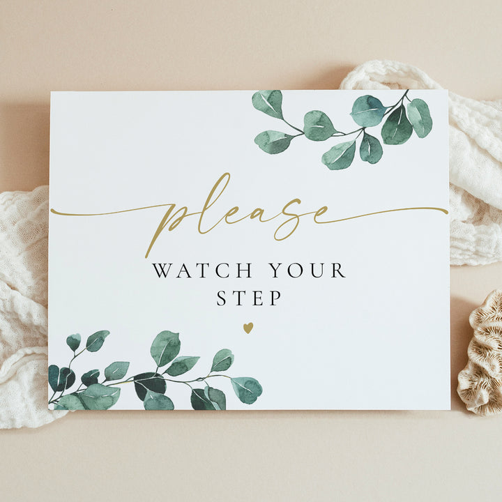 SABINE Please Watch Your Step Sign Unframed