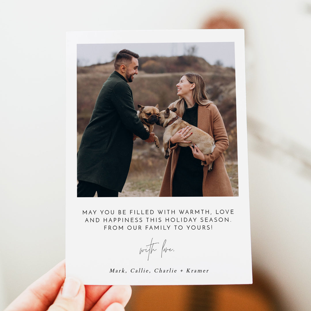 HARLOW Happy Howlidays Personalized Dog Photo Christmas Cards