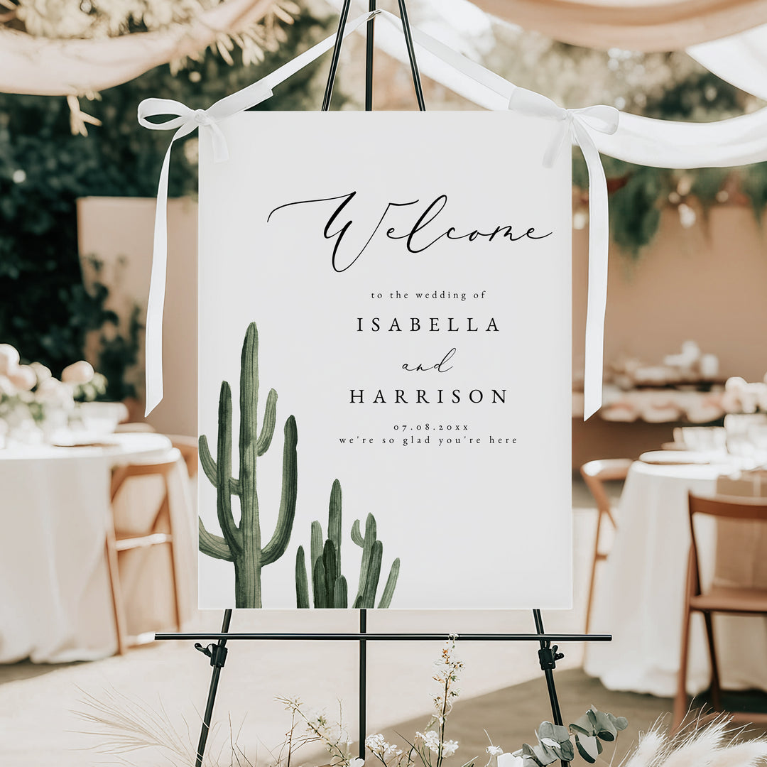 ELEANOR Southwestern Bohemian Wedding Welcome Sign