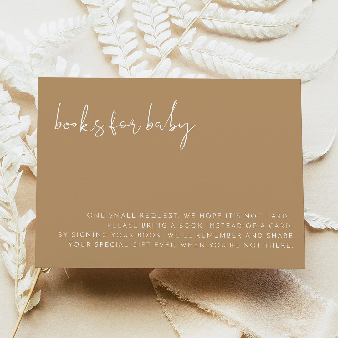 INDIE Beige Gender Neutral Baby Shower Invitation Suite