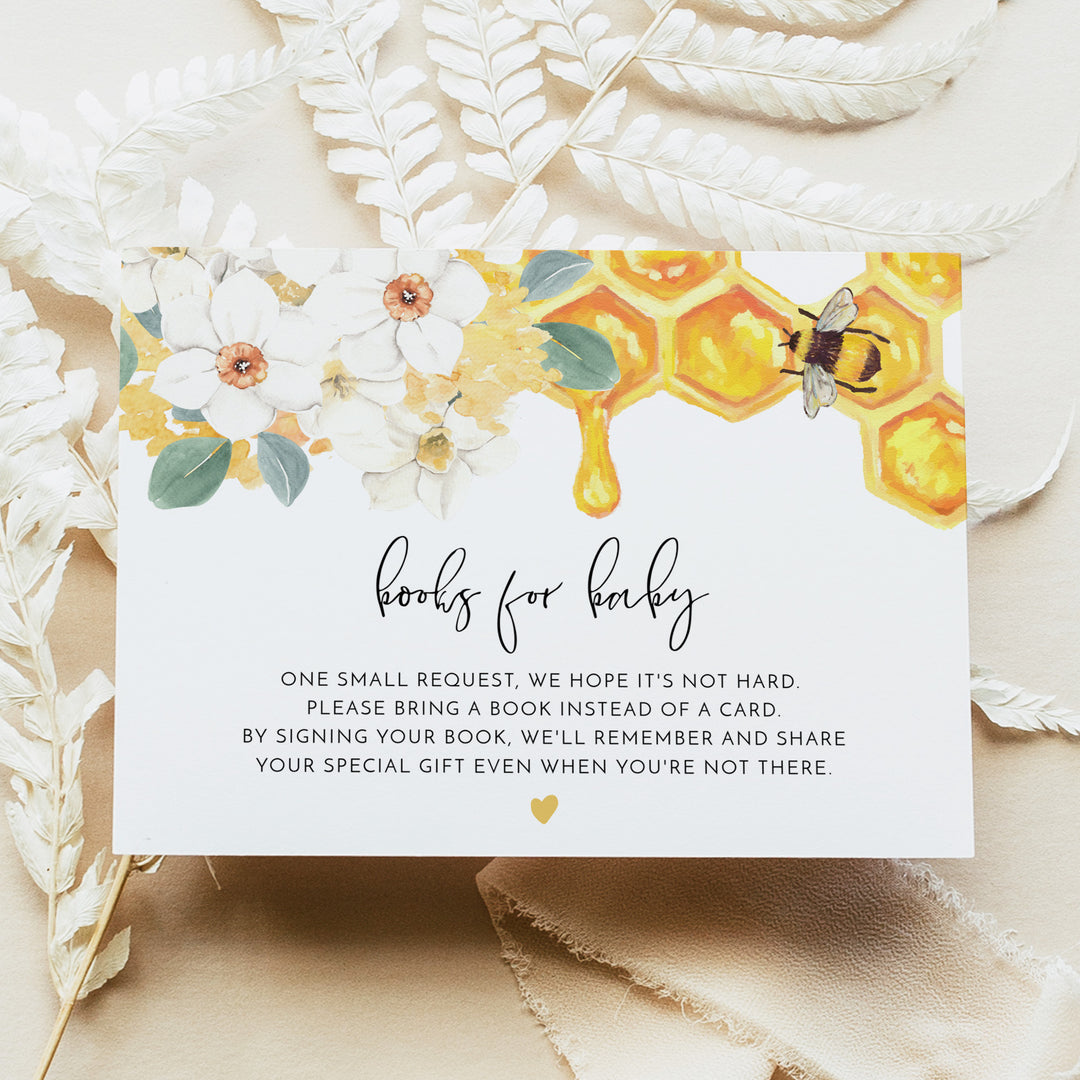ROMY Sweet as Can Bee Boho Floral Baby Shower Invitation Bundle