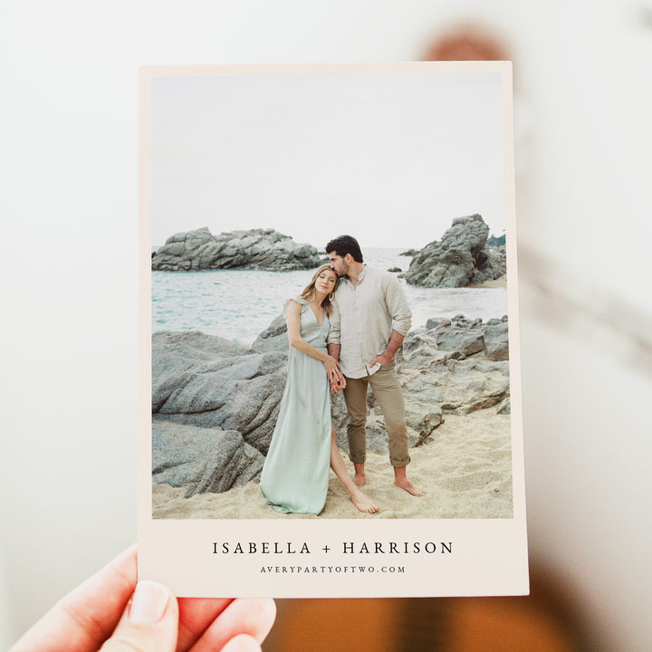 BIG SUR California Beach Wedding Save the Date Cards with Photo