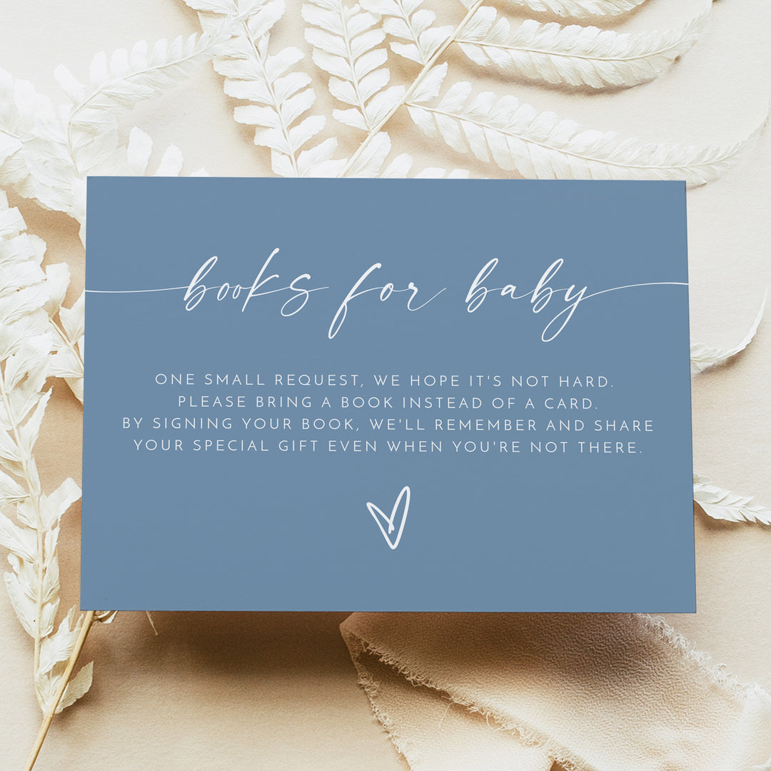 KENNEDY Dusty Blue Oh Baby Boy Baby Shower Invitation Bundle