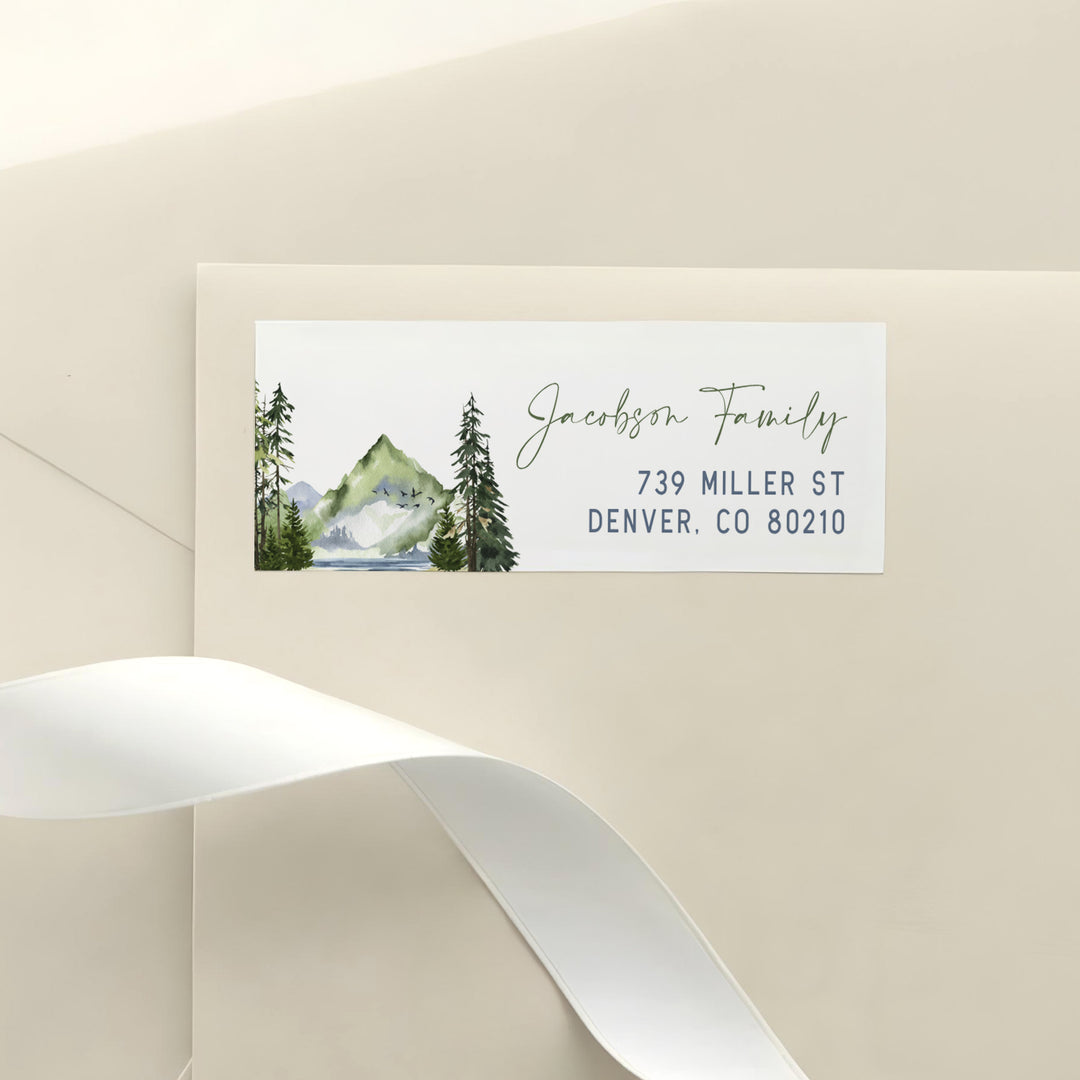 FINN Rustic Woodland Return Address Labels Personalized