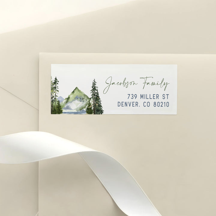 FINN Rustic Woodland Return Address Labels Personalized