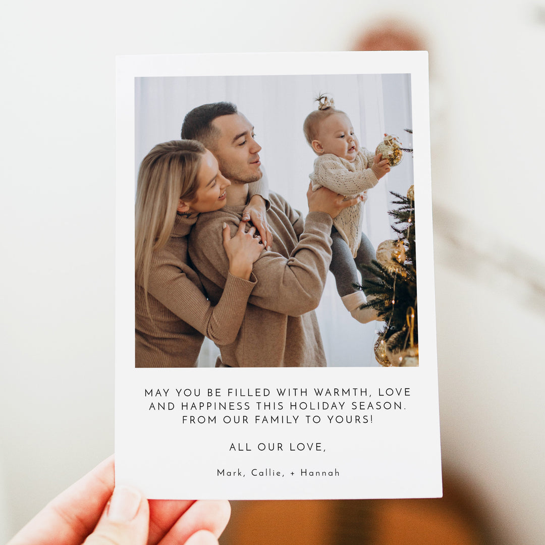 KENNEDY Merry Christmas Bohemian Arch Photo Greeting Cards