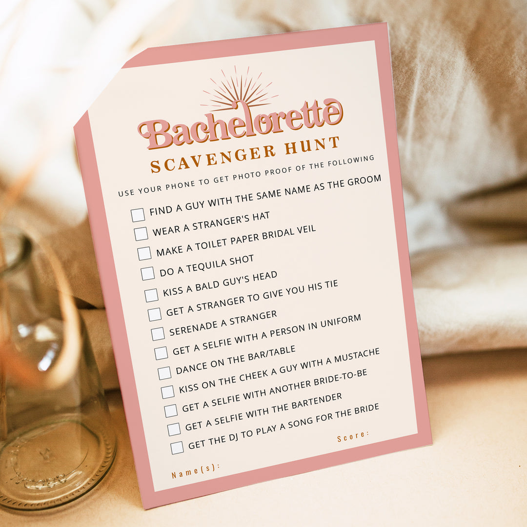 TRIXIE Retro Scavenger Hunt Bachelorette Game