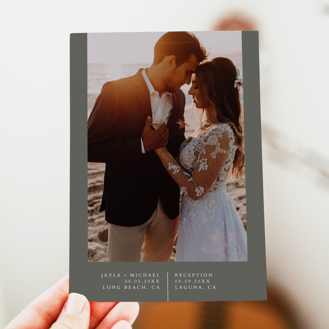 NINA We Eloped Modern Boho Elopement Reception Invitation