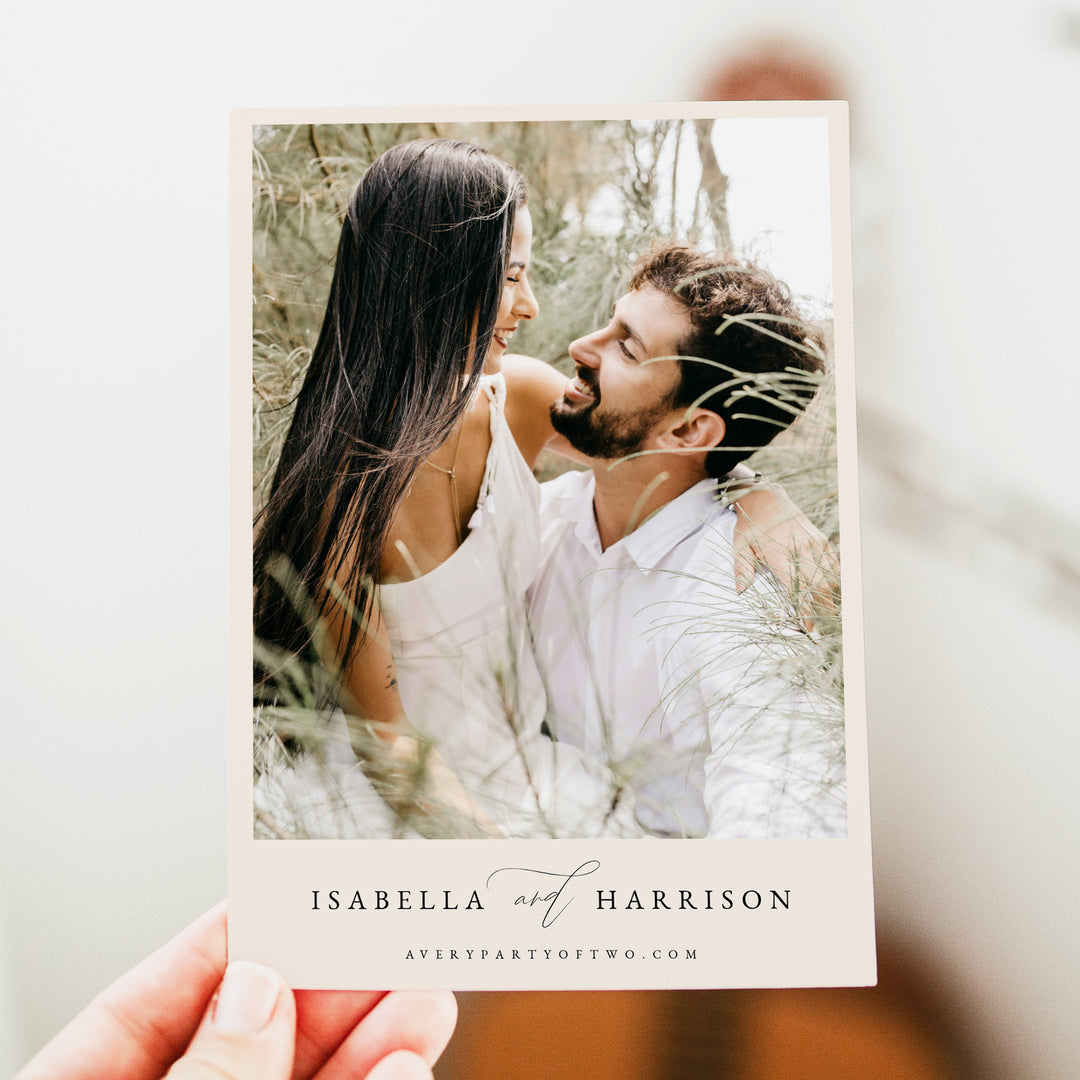 PITTSBURGH Pennsylvania Watercolor Wedding Save the Date Cards with Photo