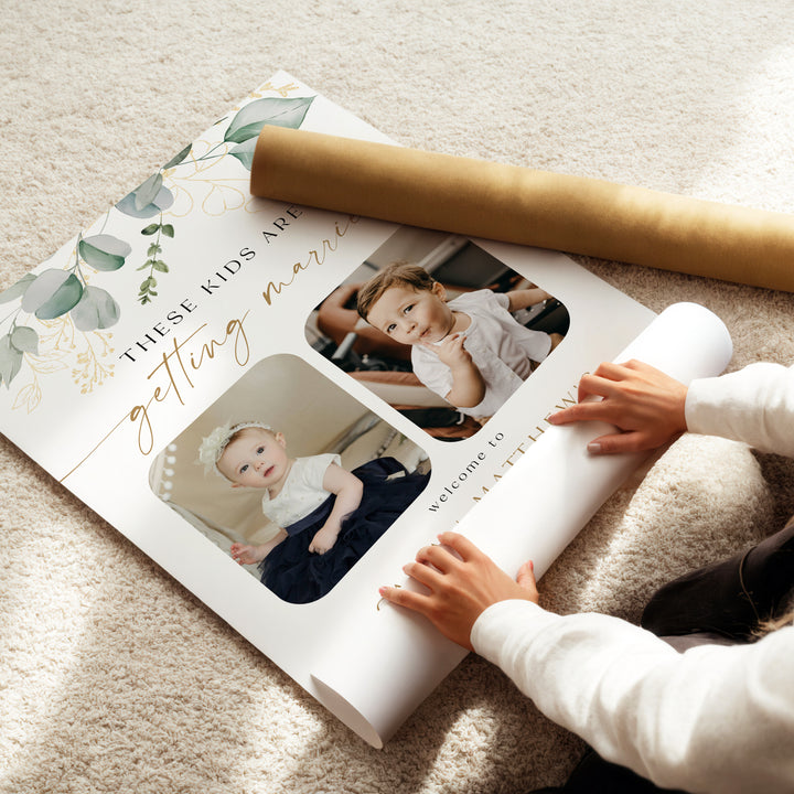 CALIA These Kids Are Getting Married Rehearsal Dinner Welcome Sign
