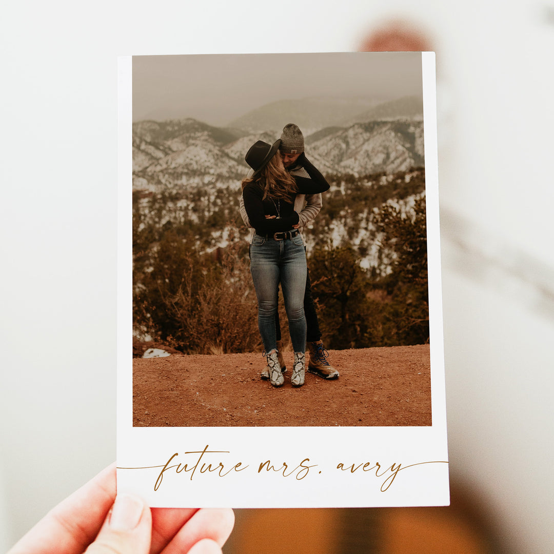 TALIA Blush Autumn Boho Floral Bridal Shower Invitation with Photo
