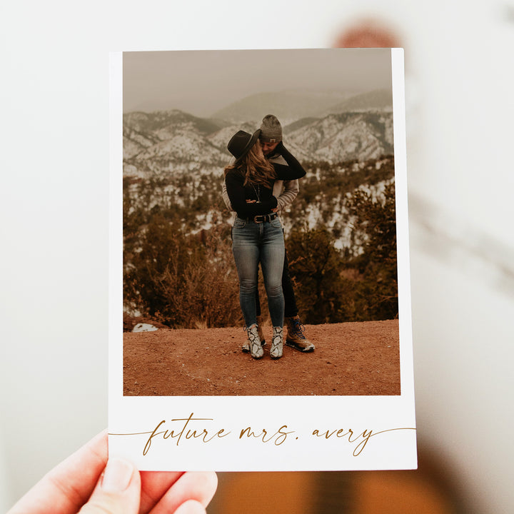 TALIA Blush Autumn Boho Floral Bridal Shower Invitation with Photo