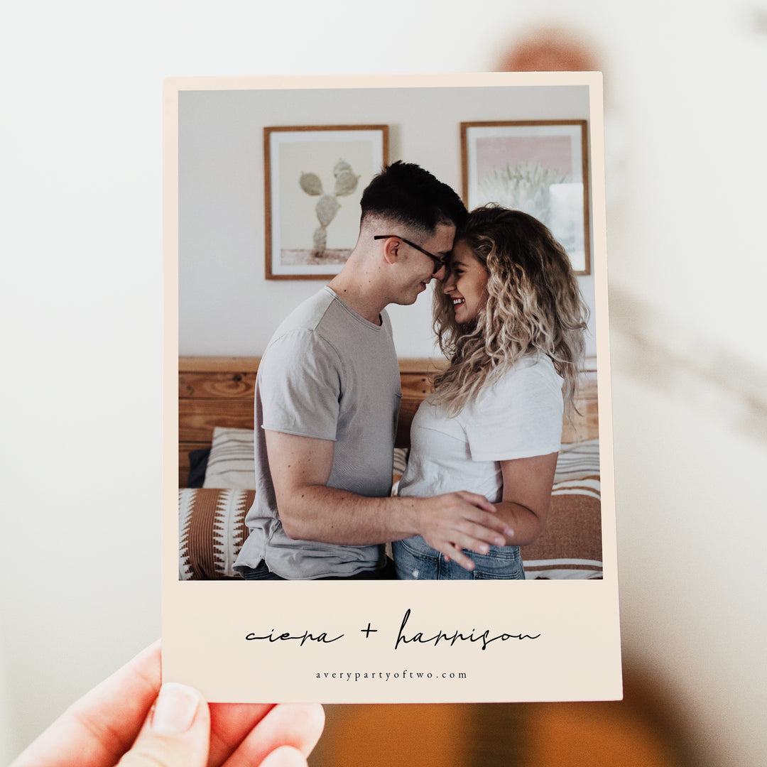 CIERA Fall Boho Photo Save the Date Cards