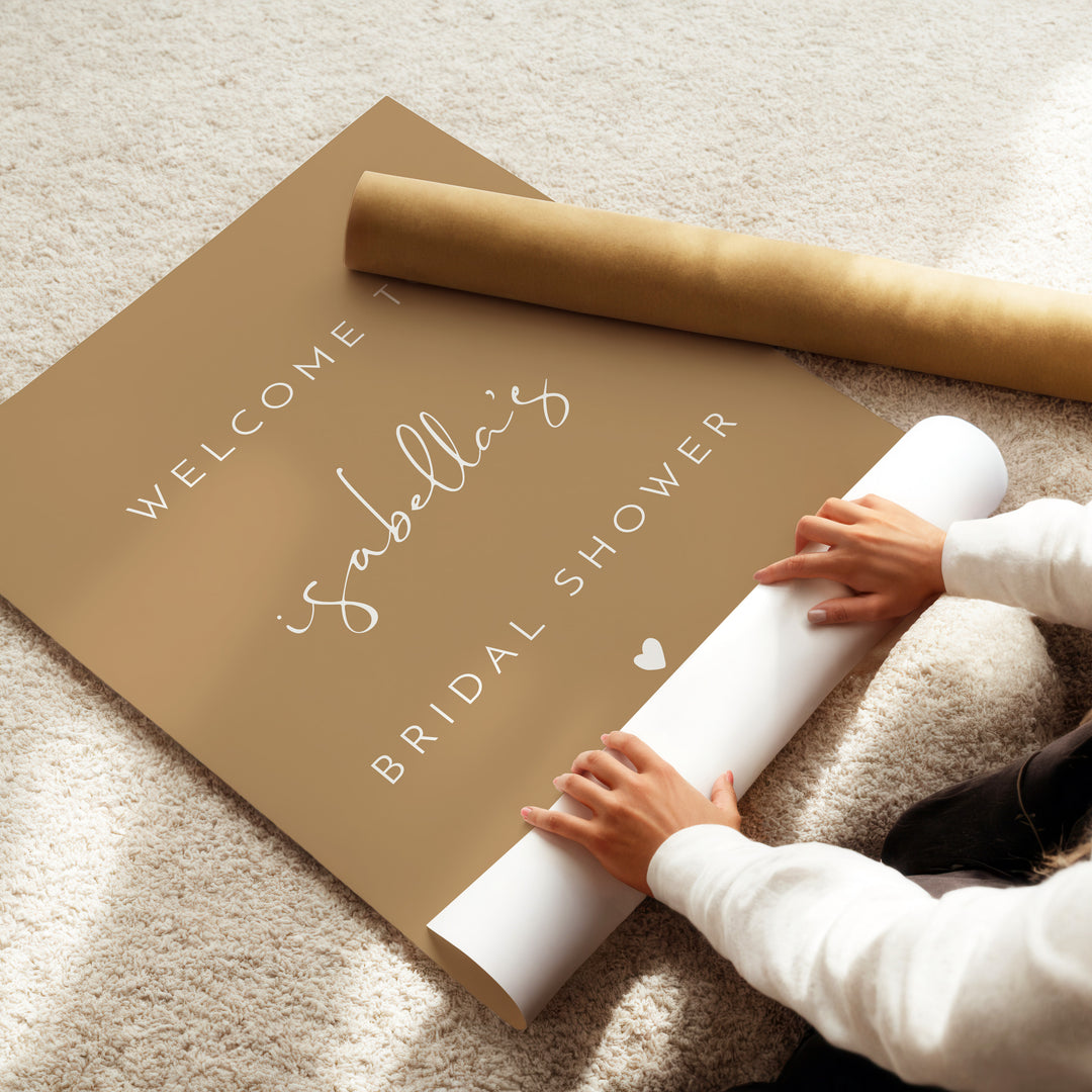 INDIE Modern Boho Terracotta Bridal Shower Sign