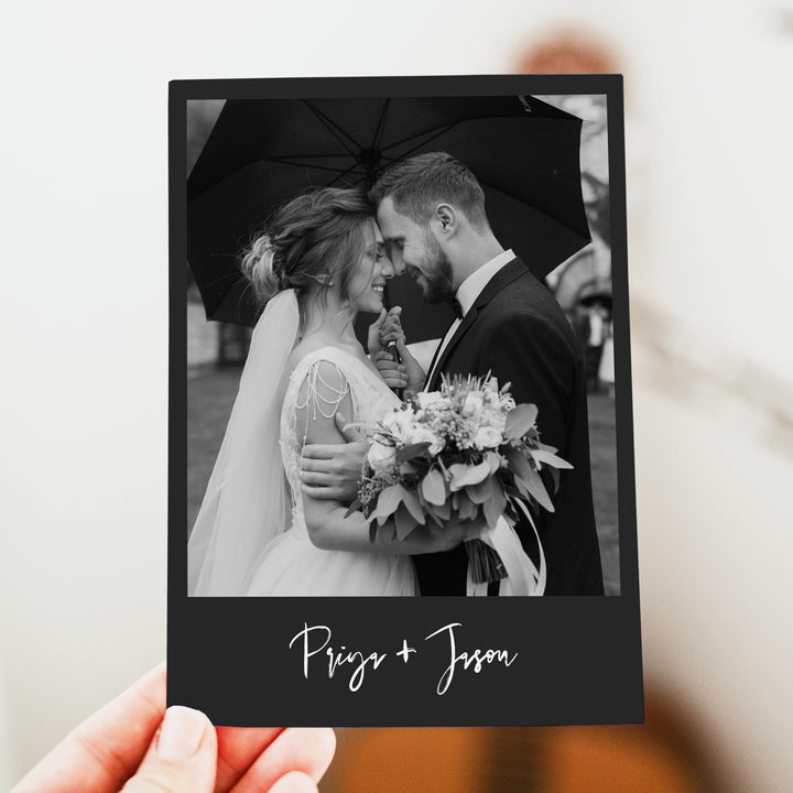 PRIYA Nothing Fancy Just Love Elopement Invitation with Photo