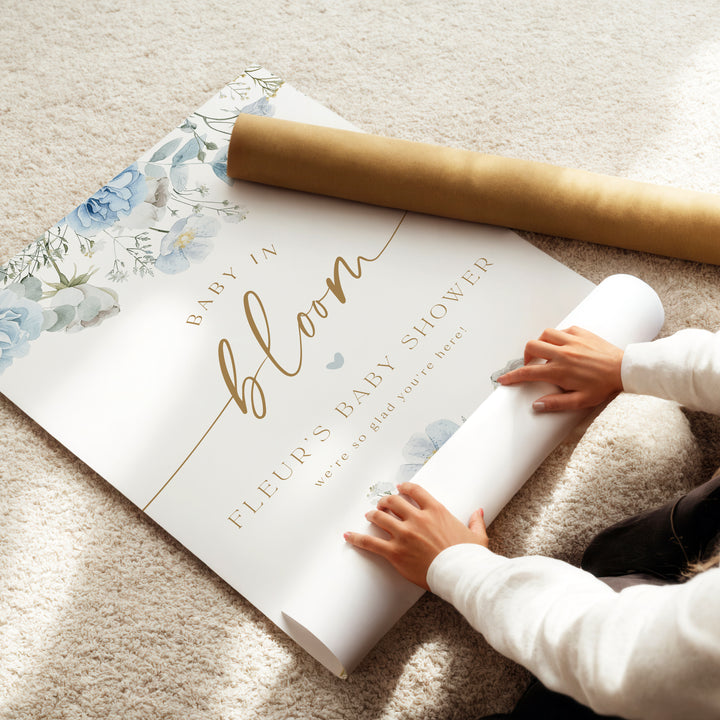 FLEUR Baby in Bloom Spring Floral Shower Welcome Sign