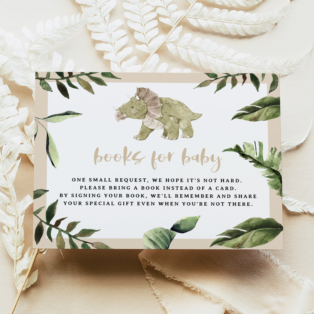 SPIKE Cute Watercolor Dinosaur Baby Shower Invitation Bundle