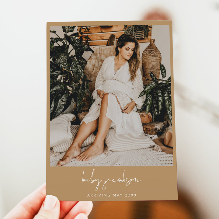 INDIE Taupe Gender Neutral Boho Shower Invitation