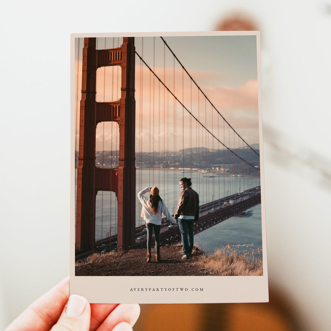 SAN FRANCISCO California Watercolor Wedding Save the Date Cards