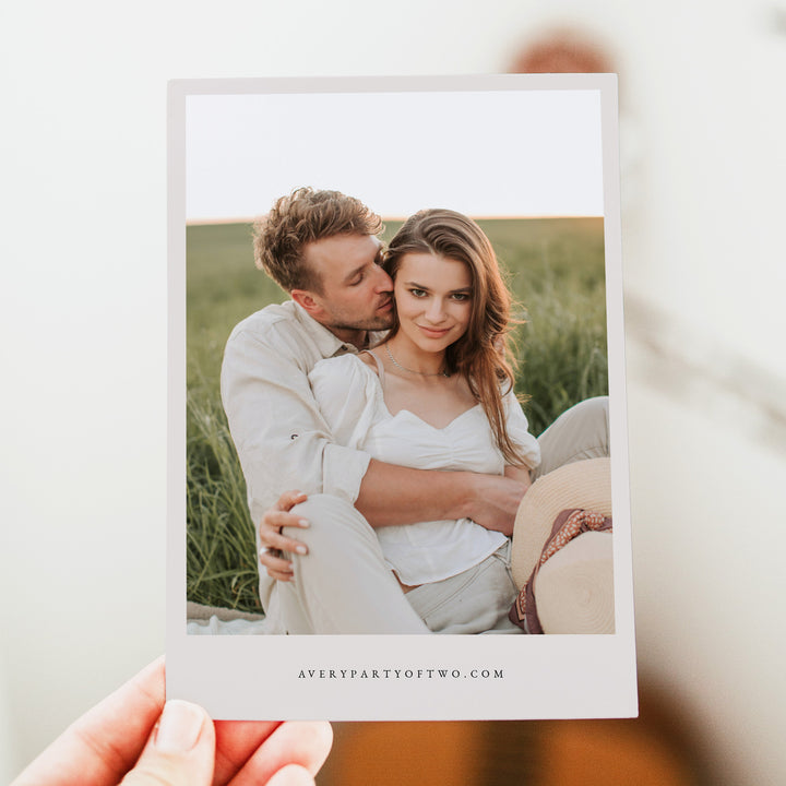 PAISLEY Nashville Tennessee Skyline Wedding Save the Dates with Photo