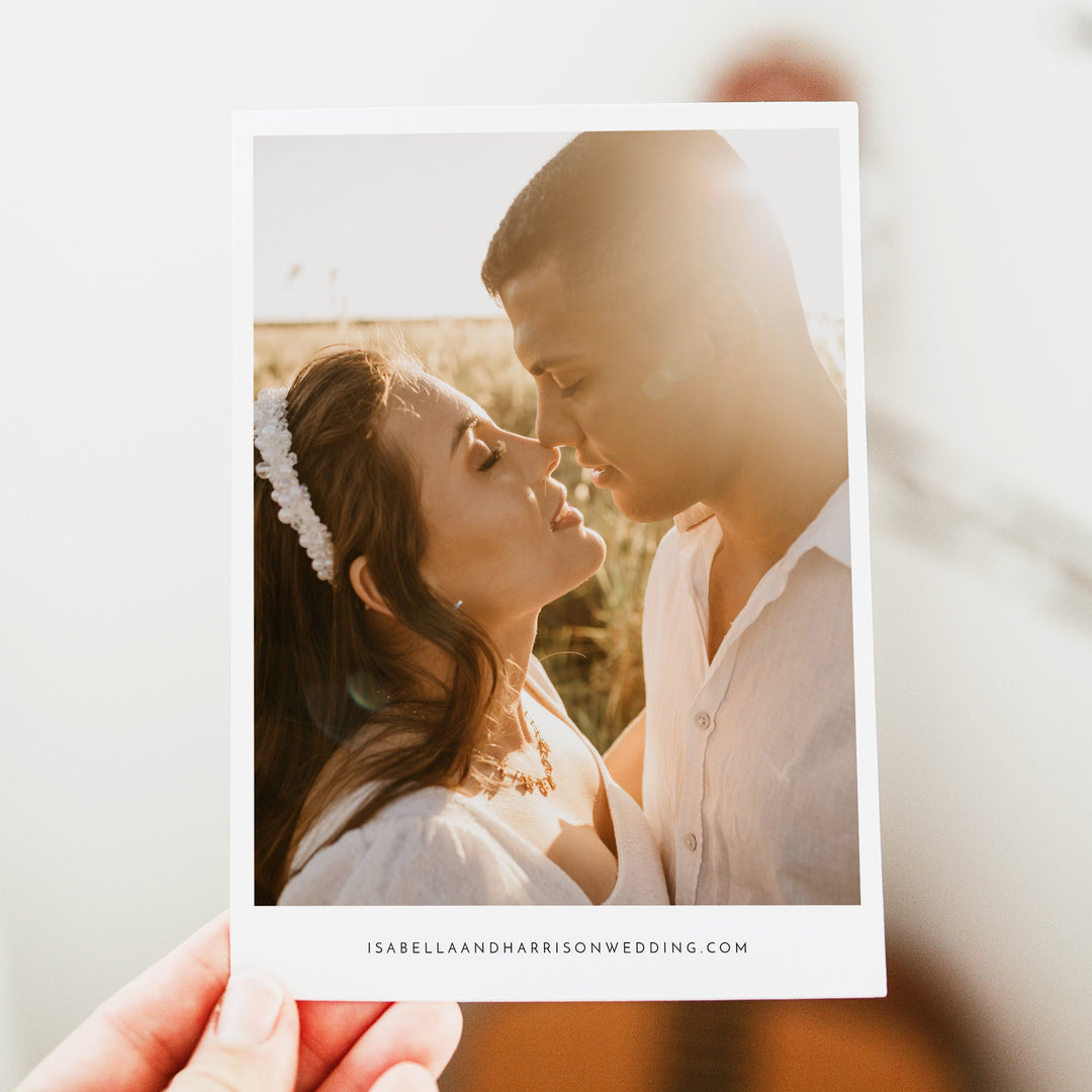 WILLOW Romantic Photo Save the Date Wedding Invitations