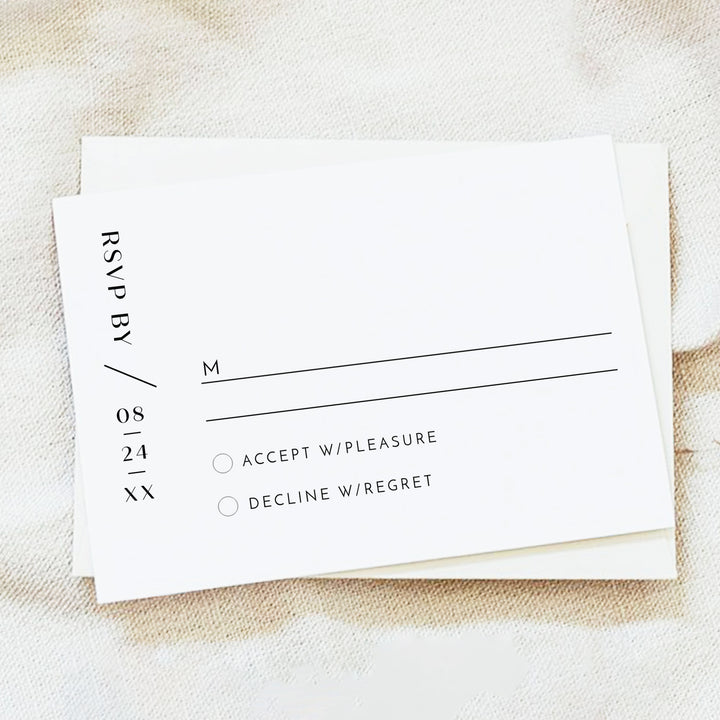WILLOW Modern Romantic Wedding Invitation Suite with Photos
