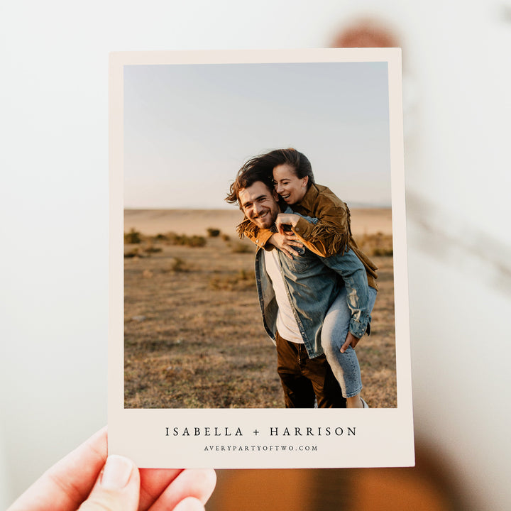 ZION NATIONAL PARK Utah Mountain Wedding Save the Date Card with Photo