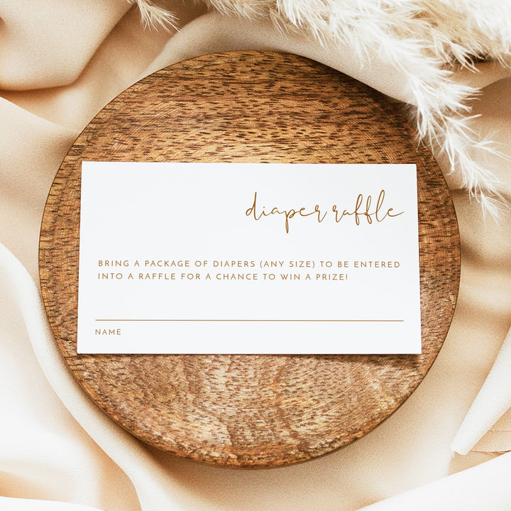 INDIE Beige Gender Neutral Baby Shower Invitation Suite