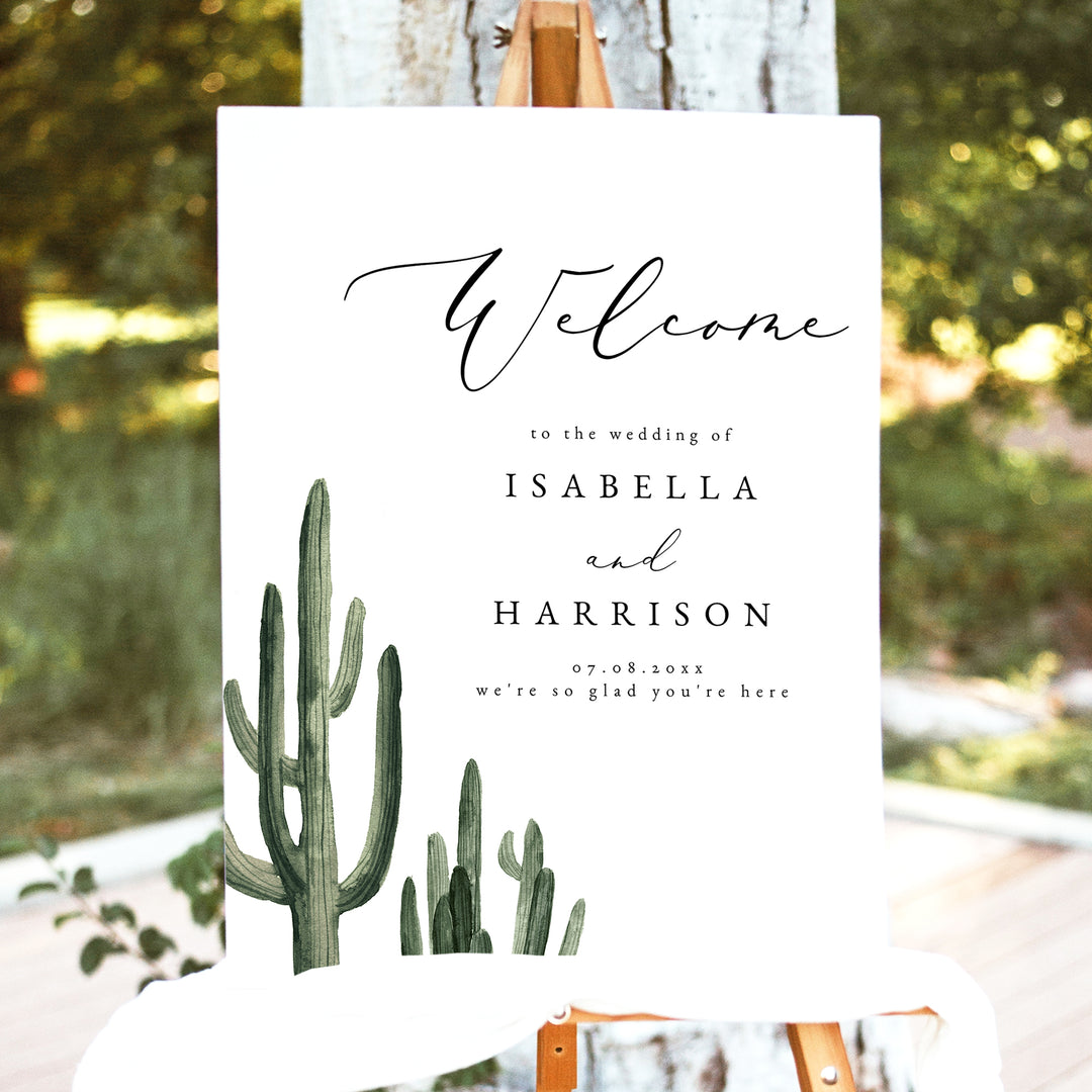 ELEANOR Southwestern Bohemian Wedding Welcome Sign