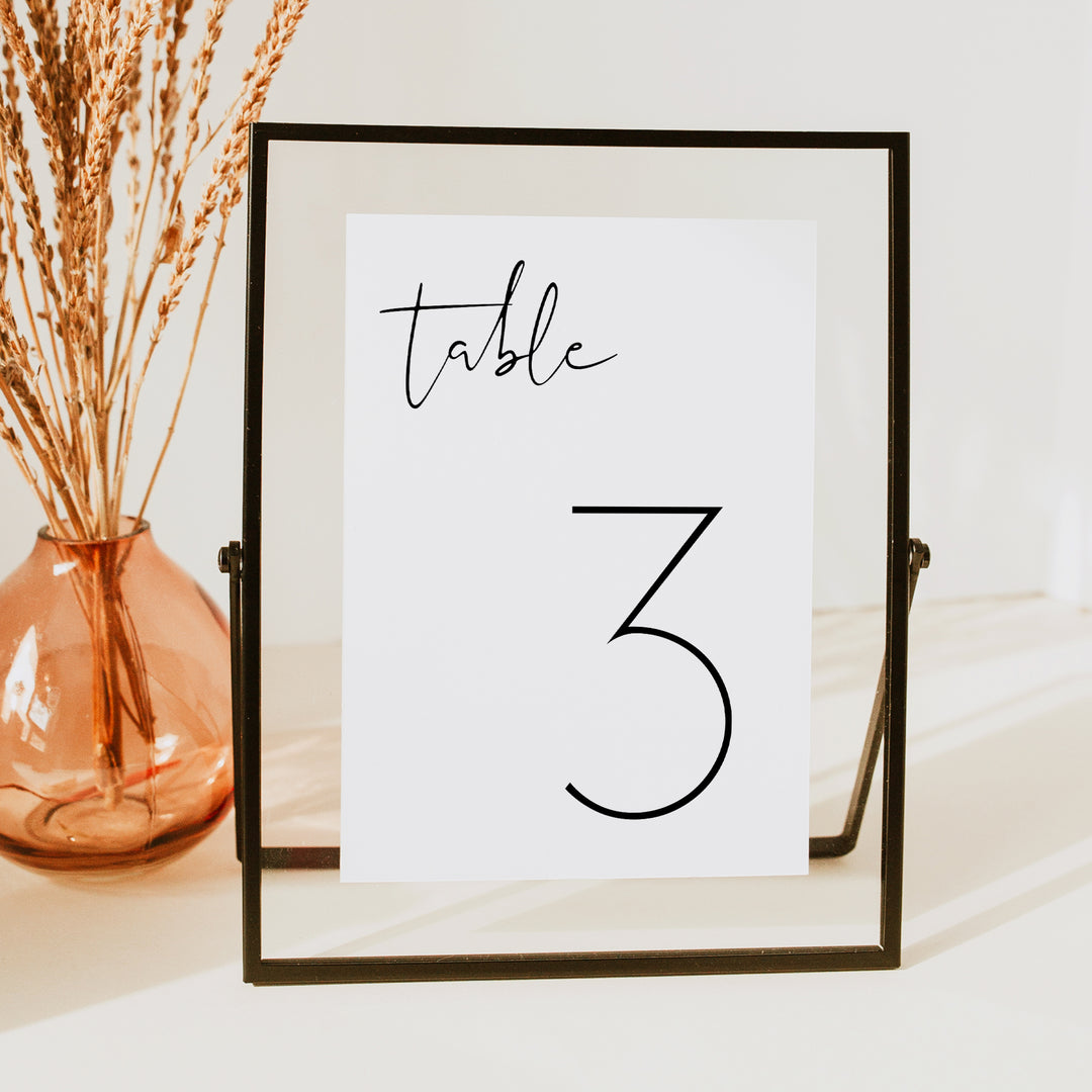 ADELLA Table Numbers